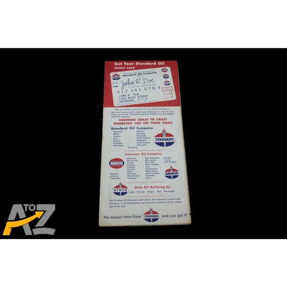 Vintage Standard Oil Company Indiana Road Travel Pocket Map early 1960's - Picture 3 of 11